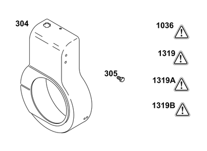 Blower Housing Group Diagram and Parts List for 326431-3521-08 200000 - 399999 Briggs and Stratton Engine